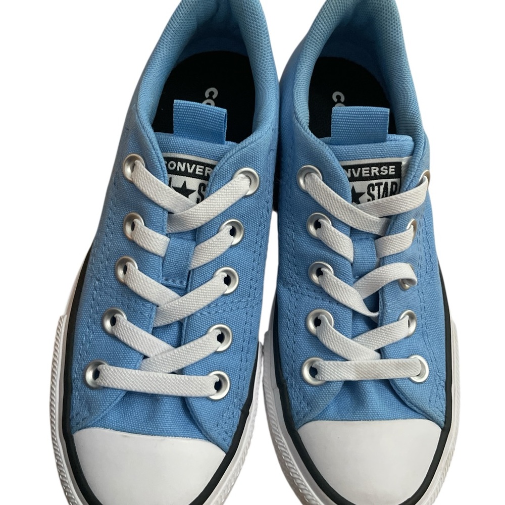 Converse Blue and White Low-Top Sneakers size 1